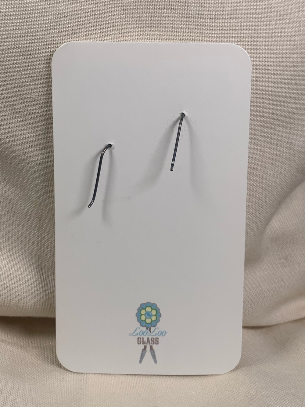 🍄 Loo Loo Glass Hand Blown Glass Cactus Dangle Drop Earrings 925 Silver - Picture 2 of 4